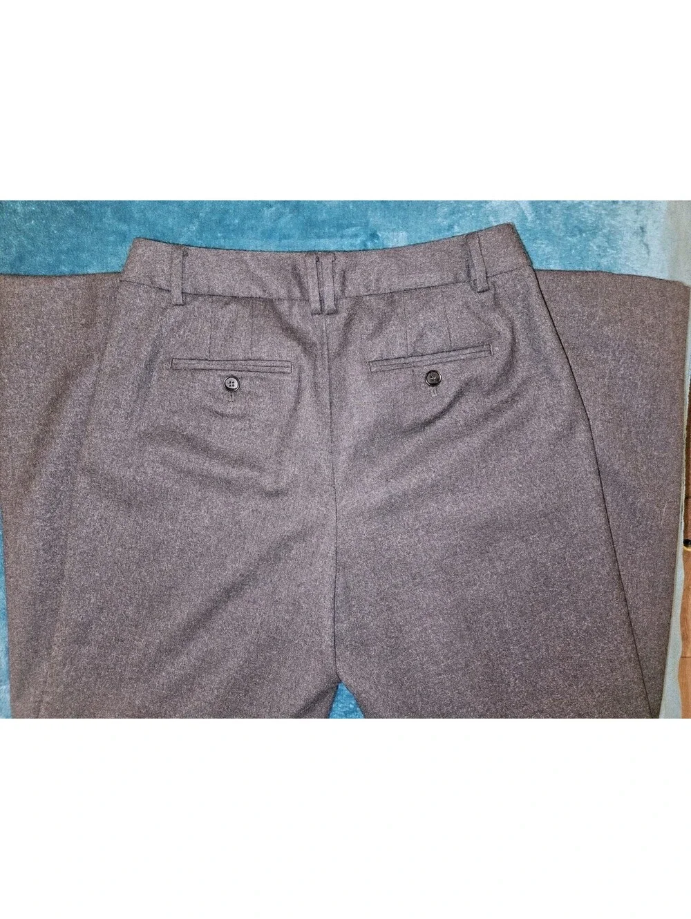 Talbots Size 4 Windsor Italian Flannel Mills Grey Dress Pants *READ*